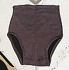 New old Stock Vintage 40s Black Burgundy & White Fleck Mens Teens Swimsuit Trunks S/M
